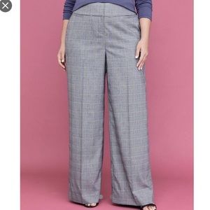 Lane Bryant The Allie plaid wide leg pants